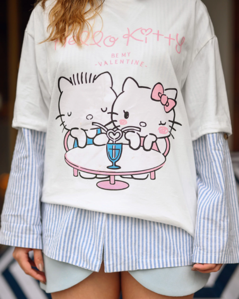 Blusão - hello kitty lanchonete